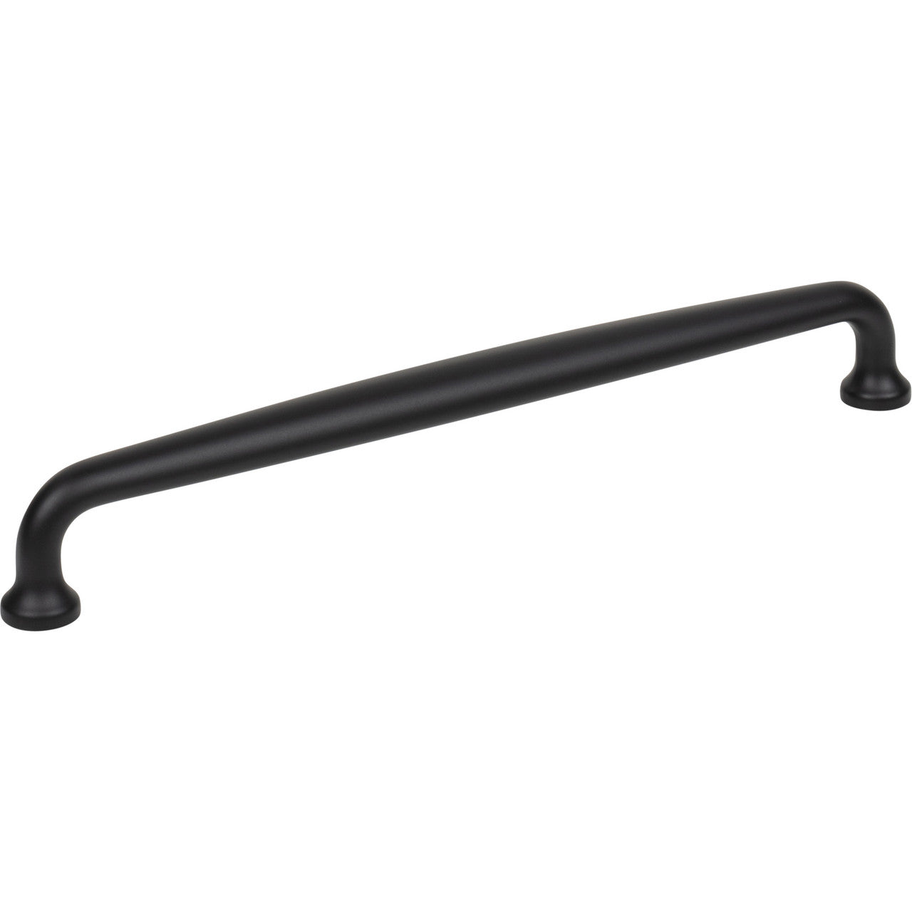 Top Knobs M2800: 8" cc Charlotte D-Handle Cabinet Pull - Flat Black