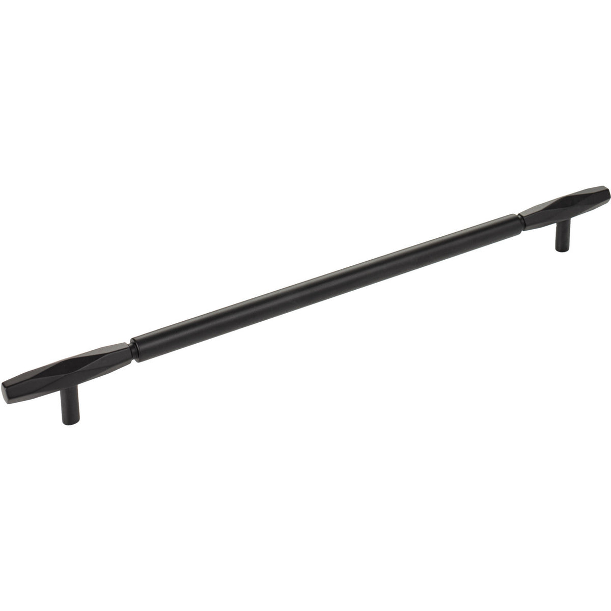 Top Knobs TK3086BLK: 12" cc Regent's Park Kingsmill Cabinet Pull - Flat Black