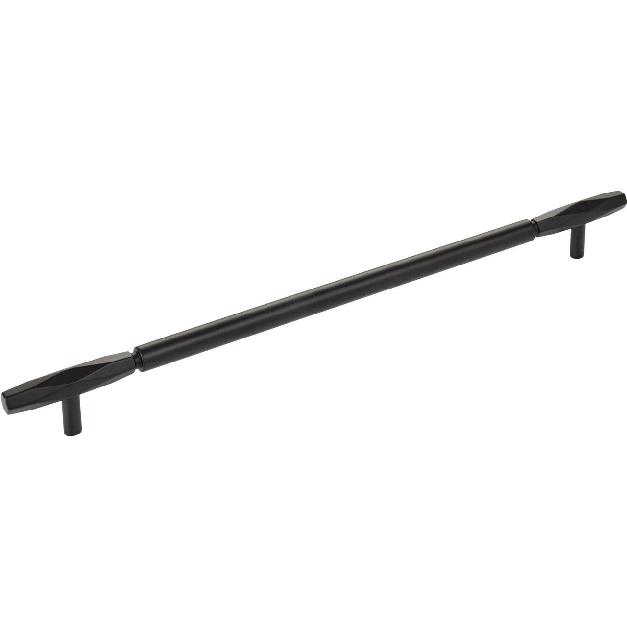 Top Knobs TK3086BLK: 12" cc Regent's Park Kingsmill Cabinet Pull - Flat Black