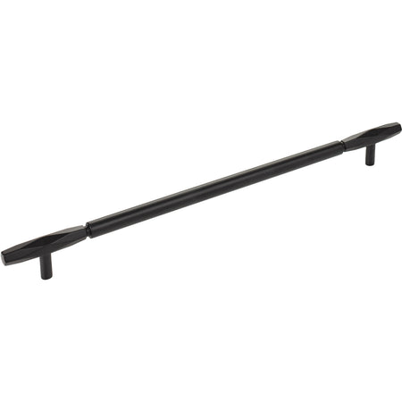 Top Knobs TK3086BLK: 12" cc Regent's Park Kingsmill Cabinet Pull - Flat Black