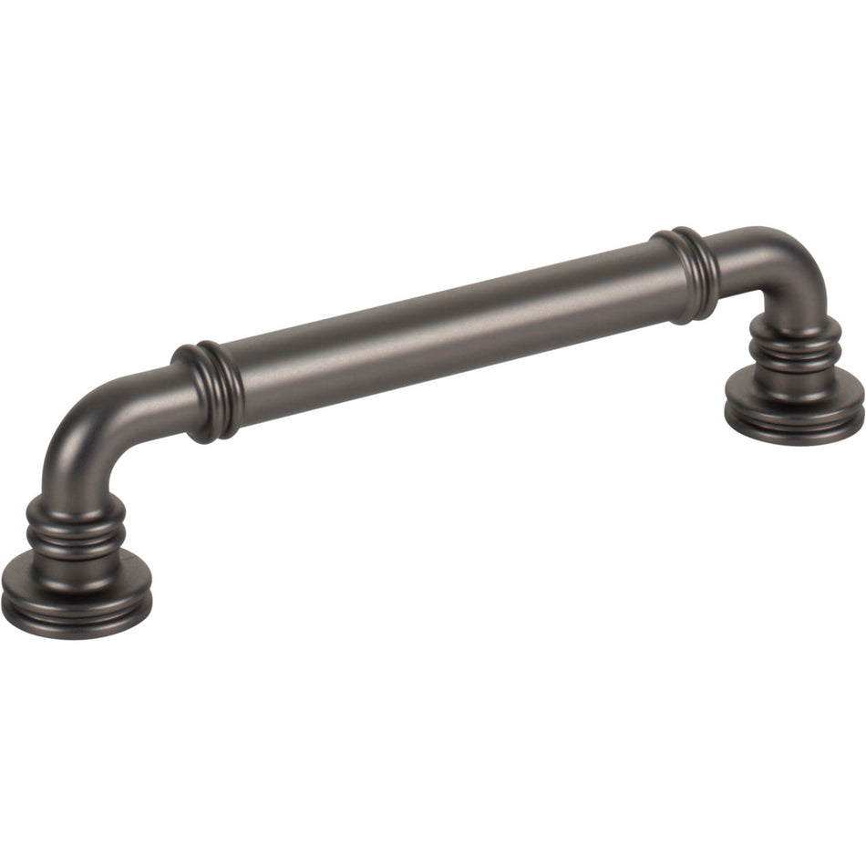 Top Knobs TK3142AG: 5-1/16" cc Cranford D-Handle Cabinet Pull - Ash Gray