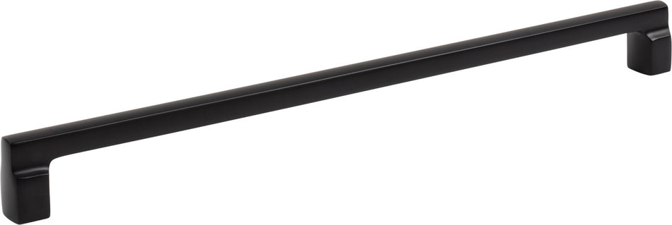 Atlas A527-BL: 12" cc Reeves Square Bar Cabinet Pull - Matte Black