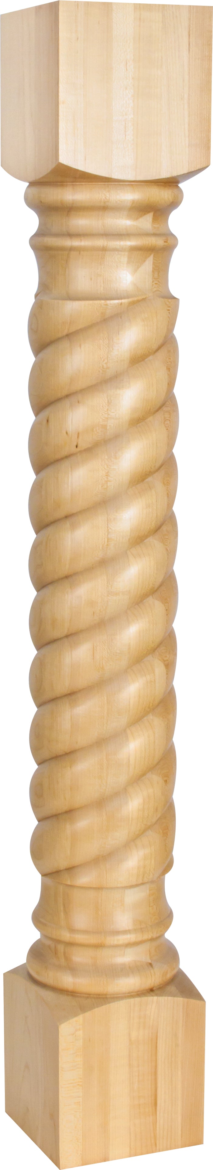 Hardware Resources P21RW: 5" x 5" x 35-1/2" Rope post - Rubberwood
