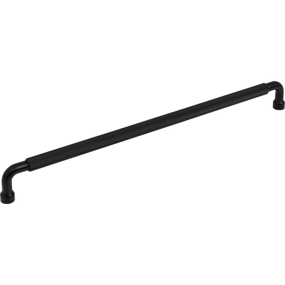 Top Knobs TK3267BLK: 12" cc Garrison Bar Cabinet Pull - Flat Black
