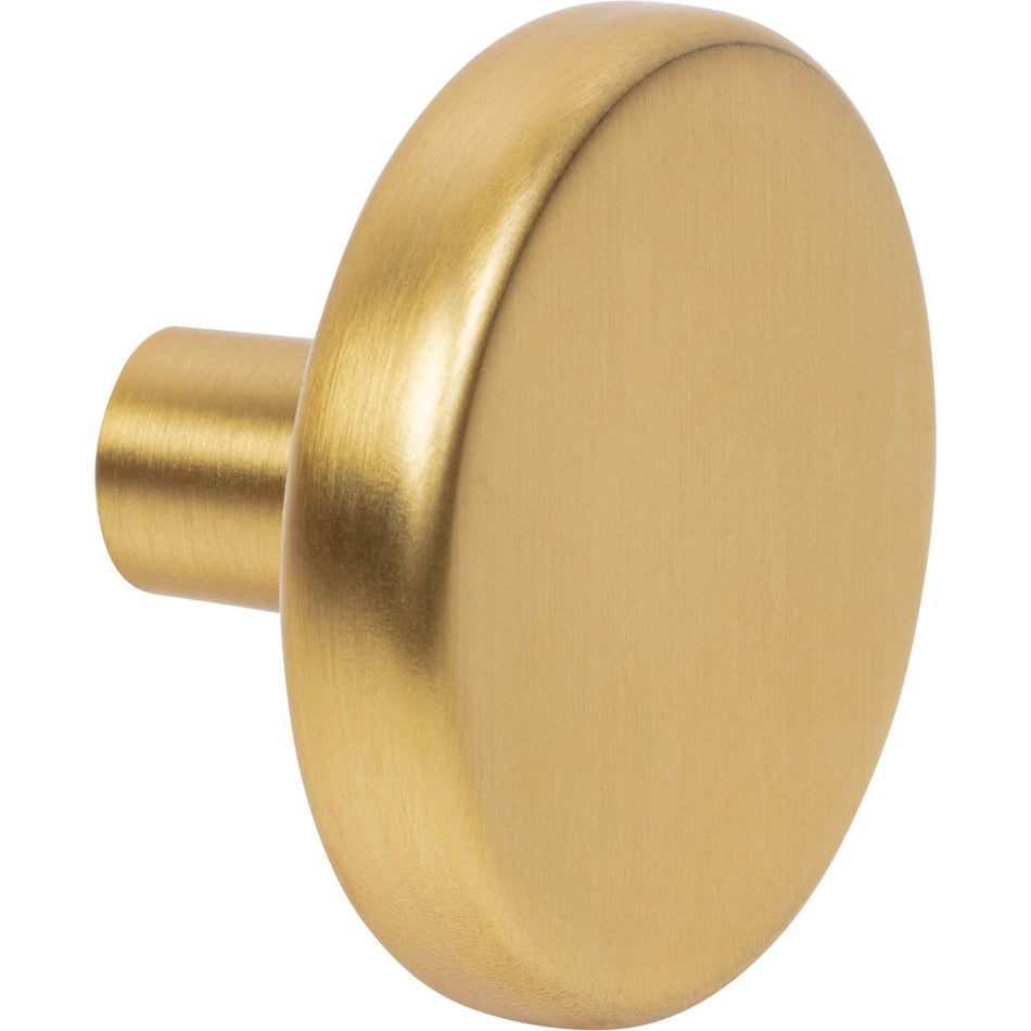 Elements 105L-BG: 1-5/8" Gibson Mushroom Cabinet Knob - Brushed Gold