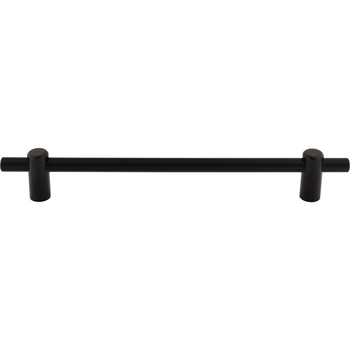 Top Knobs TK3258BLK: 12" cc Dempsey Bar Cabinet Pull - Flat Black