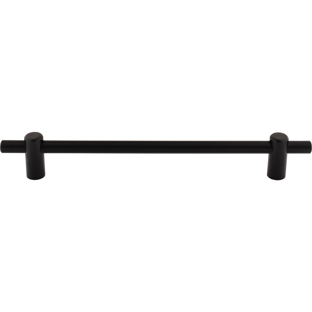 Top Knobs TK3258BLK: 12" cc Dempsey Bar Cabinet Pull - Flat Black