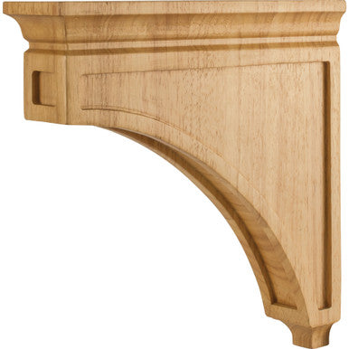 Hardware Resources CORH-1-WO: 3" x 12" x 12" Mission Corbel - White Oak