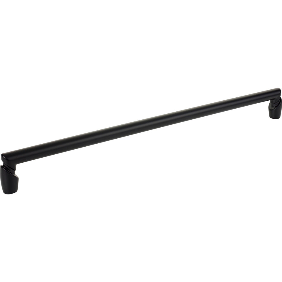 Top Knobs TK3139BLK: 18" cc Florham Round Bar Cabinet Pull - Flat Black