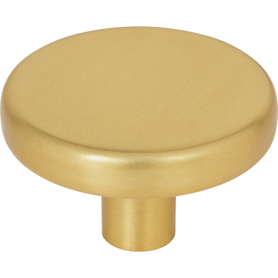 Elements 105L-BG: 1-5/8" Gibson Mushroom Cabinet Knob - Brushed Gold