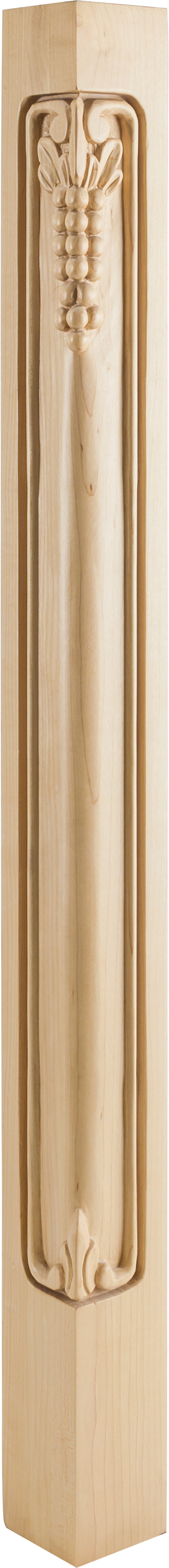 Hardware Resources CP-2CH: 2-3/4" x 2-3/4" x 35-1/2" Grape Corner Post - Cherry