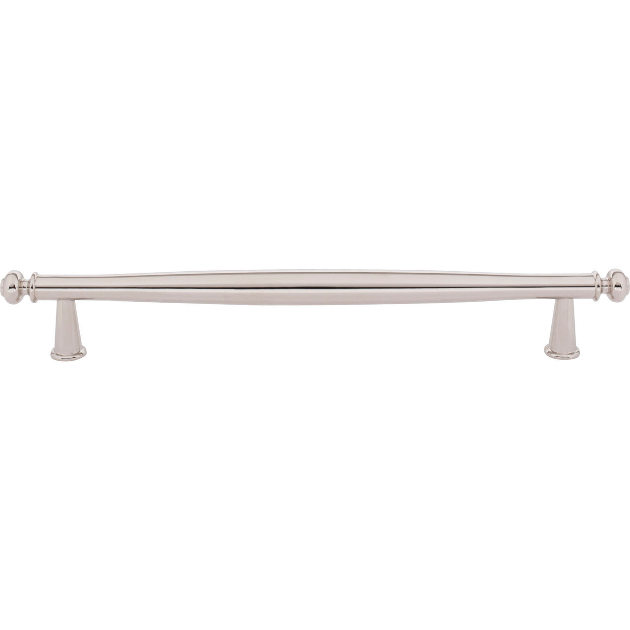 Top Knobs TK3197PN: 12" cc Coddington Appliance Pull - Polished Nickel