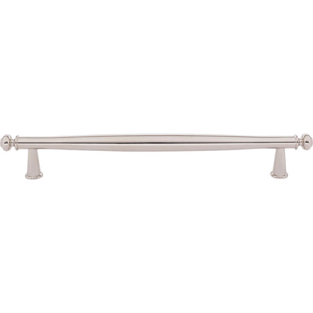 Top Knobs TK3197PN: 12" cc Coddington Appliance Pull - Polished Nickel