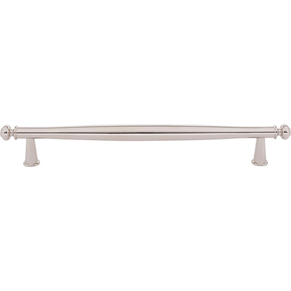 Top Knobs TK3197PN: 12" cc Coddington Appliance Pull - Polished Nickel
