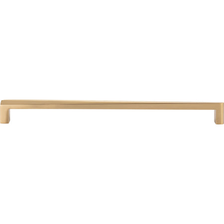 Atlas A676-WB: 12" cc Para Bar Cabinet Pull - Warm Brass