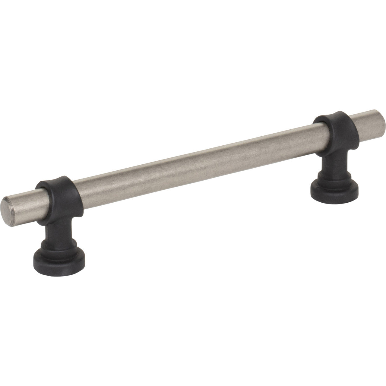 Top Knobs M2719: 5-1/16" cc Dakota Bit Cabinet Pull - Pewter Antique/Flat Black
