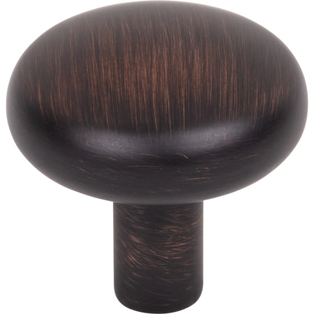 Jeffrey Alexander 329DBAC: 1-1/4" Loxley Mushroom Cabinet Knob - Brushed Oil Rubbed Bronze