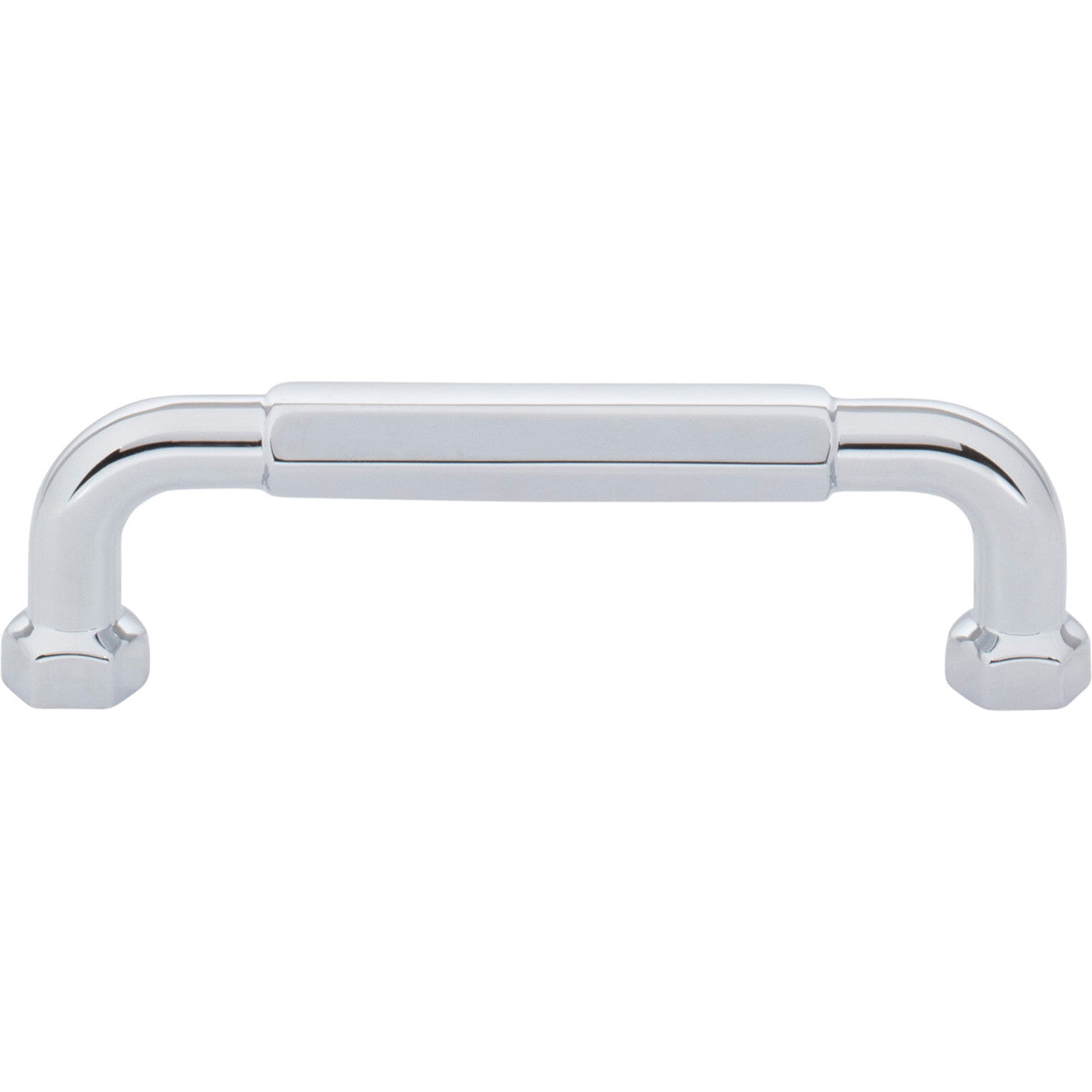 Top Knobs TK3201PC: 3-3/4" cc Dustin Cabinet Pull - Polished Chrome