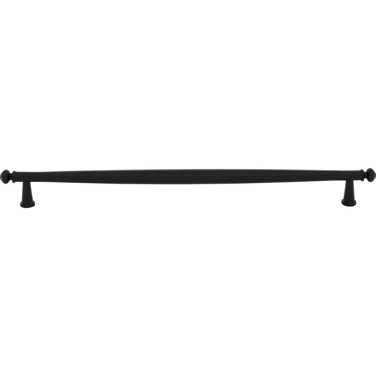 Top Knobs TK3196BLK: 12" cc Coddington Cabinet Pull - Flat Black