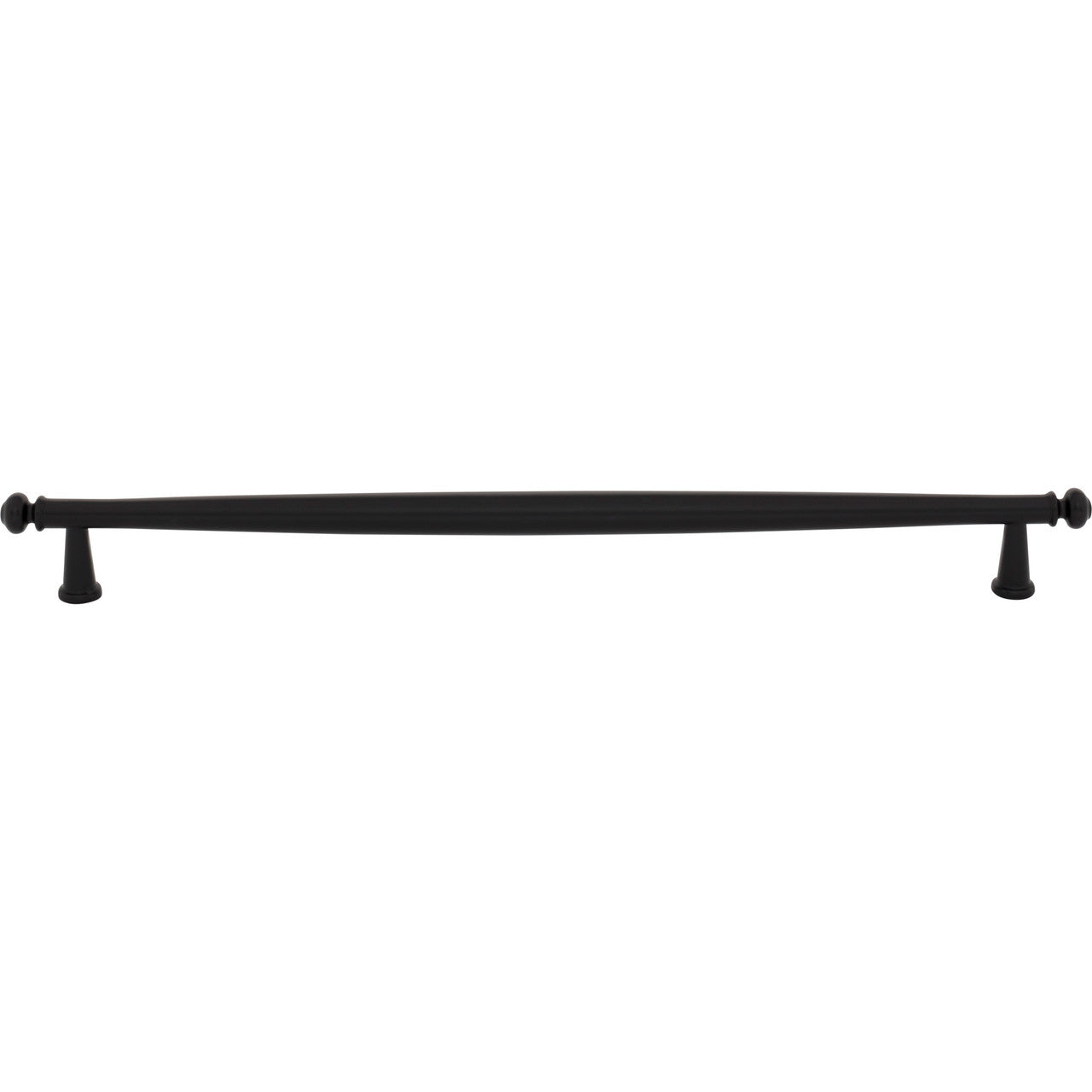 Top Knobs TK3196BLK: 12" cc Coddington Cabinet Pull - Flat Black