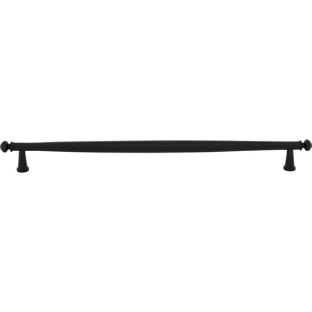 Top Knobs TK3196BLK: 12" cc Coddington Cabinet Pull - Flat Black