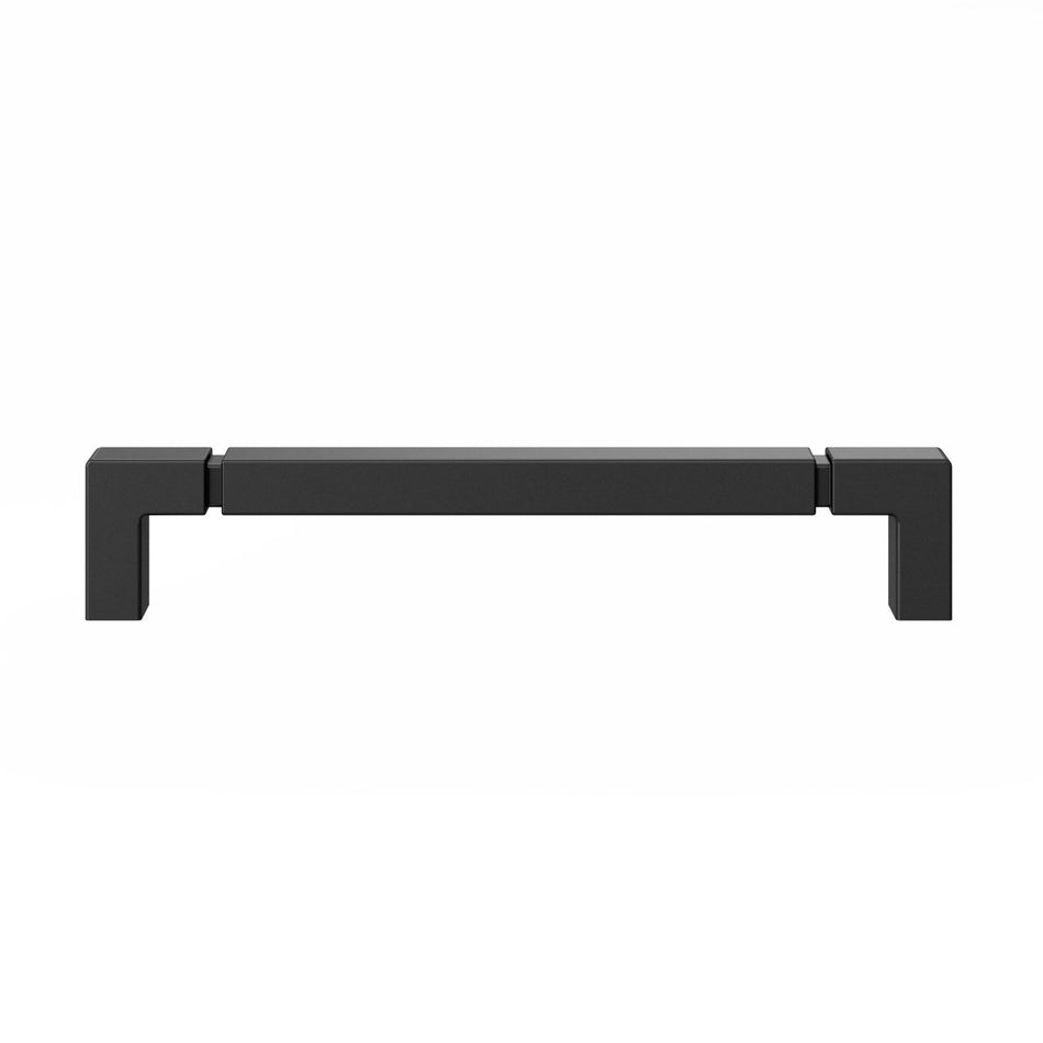Top Knobs TK3212BLK: 6-5/16" cc Lawrence Cabinet Pull - Flat Black
