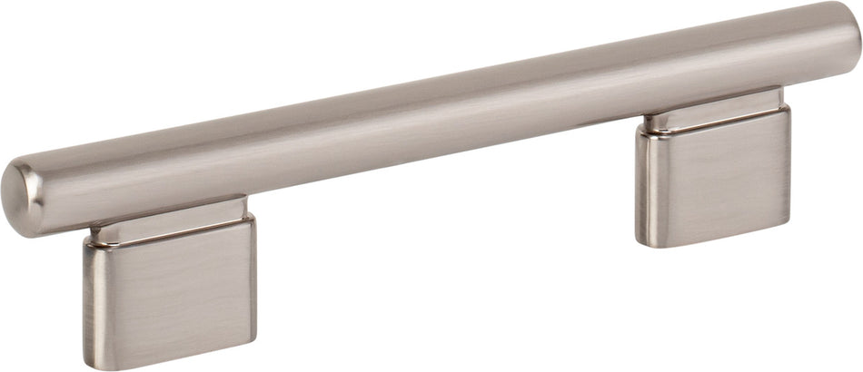 Atlas A512-BRN: 96mm cc Holloway Round Bar  Cabinet Pull - Brushed Nickel