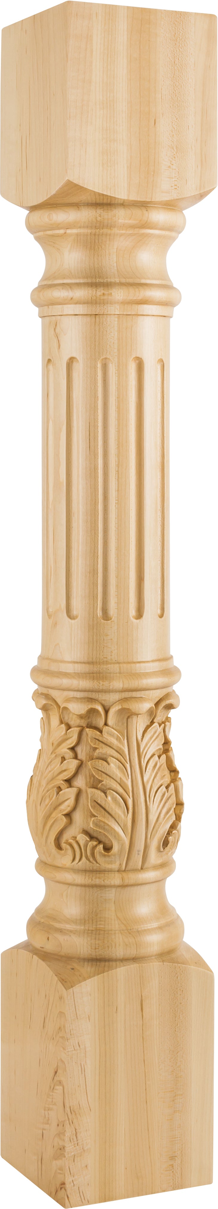 Hardware Resources P23-5-CH: Fluted Acanthus Post - Cherry