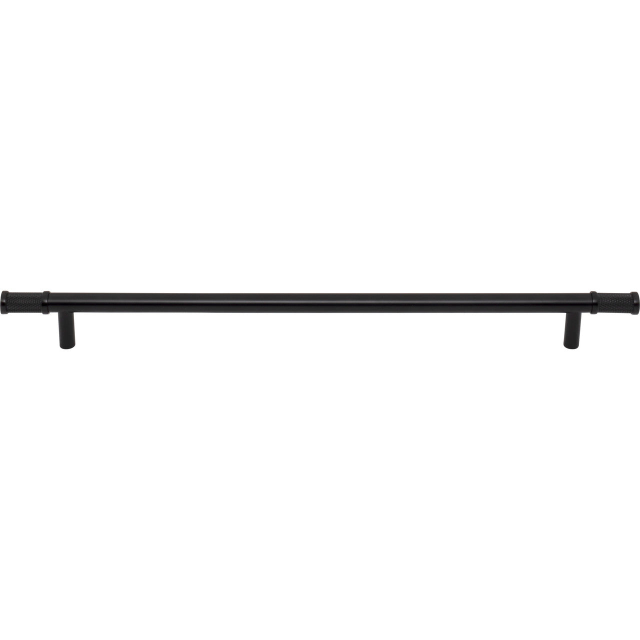 Top Knobs TK3237BLK: 12" cc Burnham Bar Cabinet Pull - Flat Black